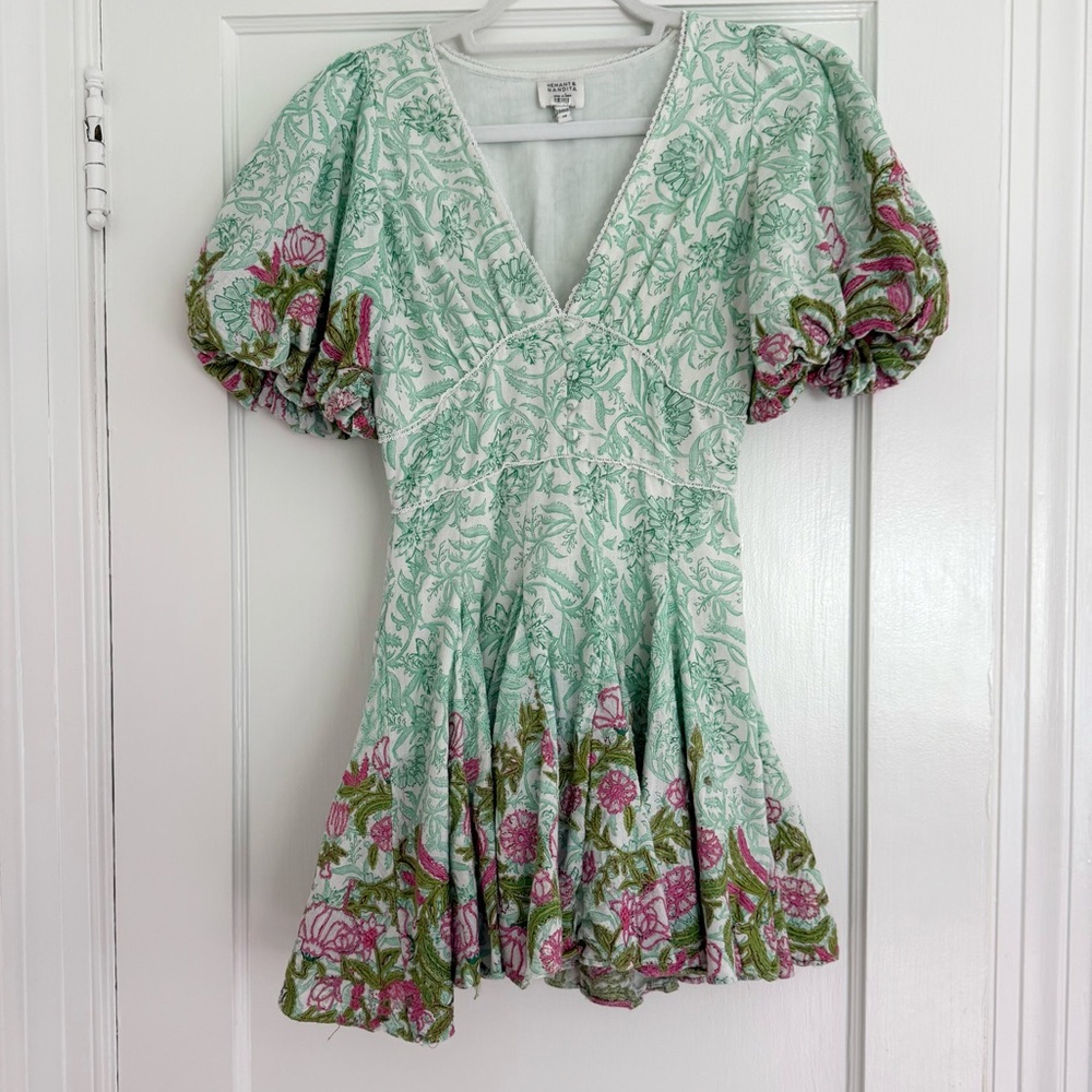 HEMANT AND NANDITA Short Dress in Sea